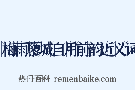 梅雨隳城自用前韵近义词是什么意思的图片